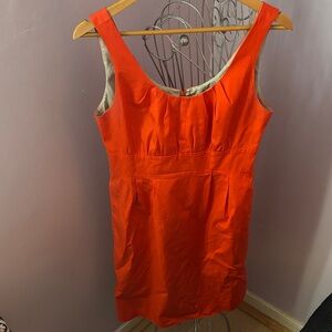 J. Crew Orange Sleeveless Dress